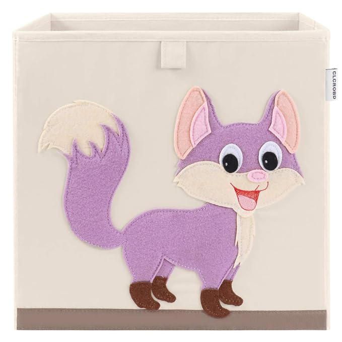 CLCROBD Foldable Animal Cube Storage Bins Fabric Toy Box/Chest/Organizer by CLCROBD