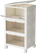 23Qt Plastic Storage Bins with Lids 3 Tier, Stackable by YFXCVSL