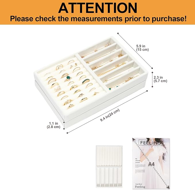 ProCase Stackable Jewelry Organizer Trays - Image 2
