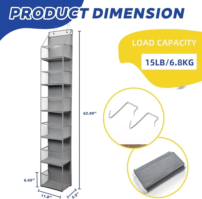 6-Tier Over The Door Hanging Organizer - Image 2