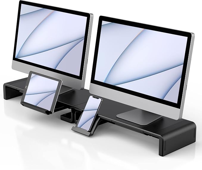 2 Pack Computer Monitor Stand, Klearlook Foldable Monitor Stand Riser, Height - Image 9