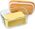 Glass Butter Dish With Sealed Lid by Hekeieon