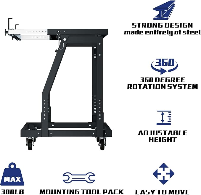 Panel Handler Cart and Shop Stand, Tilting Panel Cart - Image 3