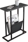 Yusong Narrow Side Table for Small Spaces, Small End Table by Yusong