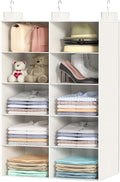 6 Shelves Hanging Closet Organizer – Foldable Dual-Row Hanging Clothes Storage by ALLTIDYUP