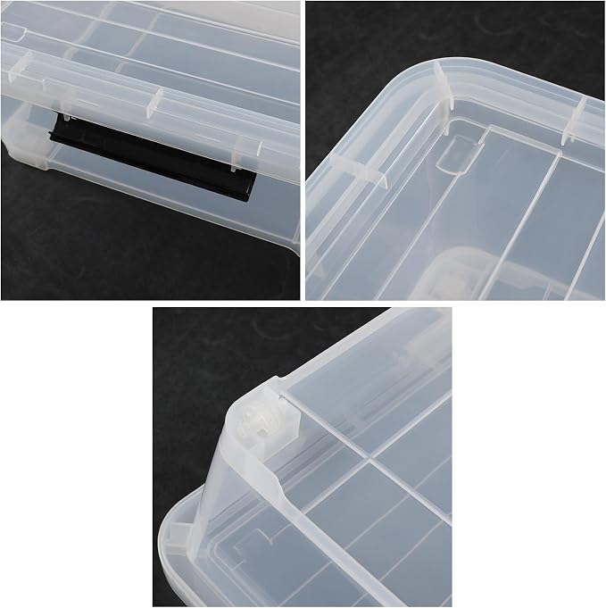 3 Packs 40 L Plastic Underbed Storage Containers - Image 2