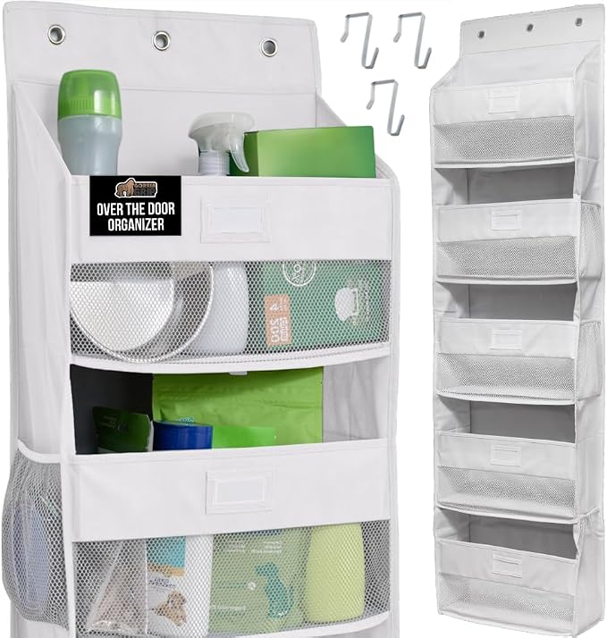 GORILLA GRIP Large Capacity Closet Organizer, 5 Deep Shelves, Holds 50lbs by GorillaGrip