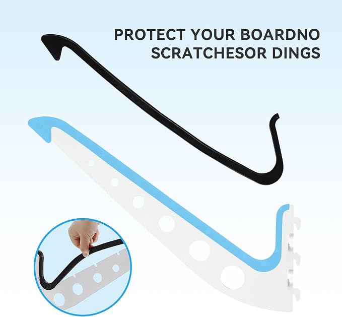 1 Board Surf Rack Wall Mount for Surfboard, Snowboard Storage Adjustable Wall - Image 4