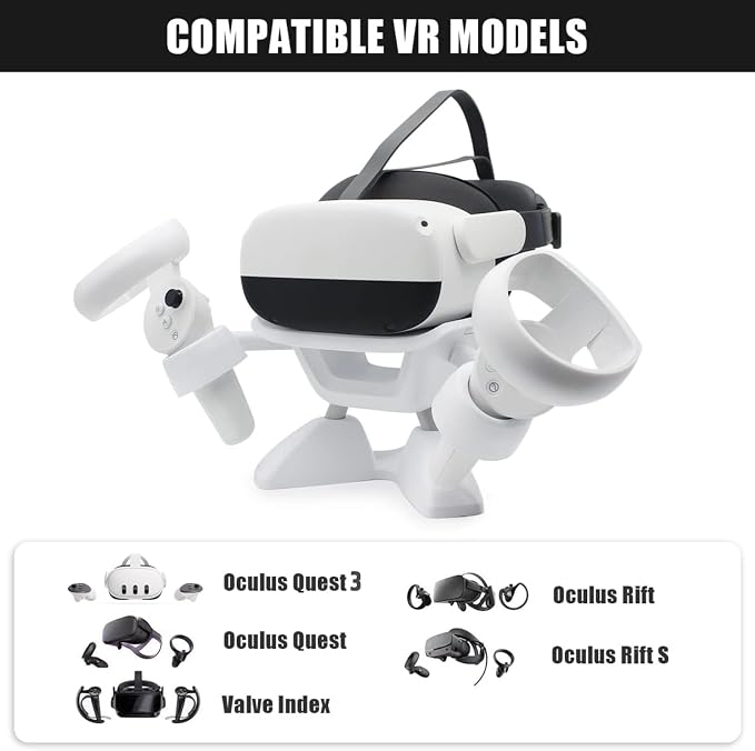 Dollox VR Stand, VR Headset Stand VR Display Holder Storage Virtual Reality - Image 2