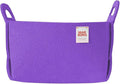 Collapsible Felt PURPLE Storage Bin Small 7.1"x5.1"x5.1" – Foldable Basket by MARRONS