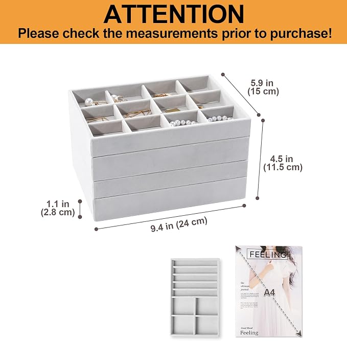 ProCase Stackable Jewelry Organizer Trays - Image 2
