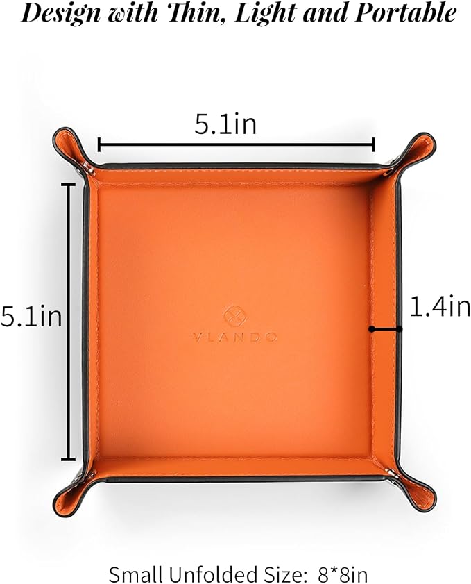 Valet Tray for Men Women, Nightstand Organizer Vanity Catchall Holder for - Image 3
