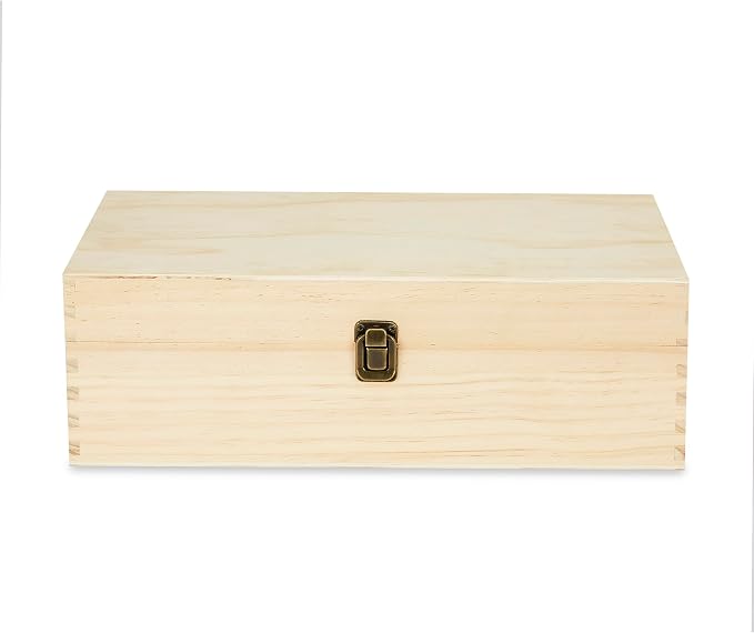makerflo XL Natural Pine Wood Memory Box - Image 2