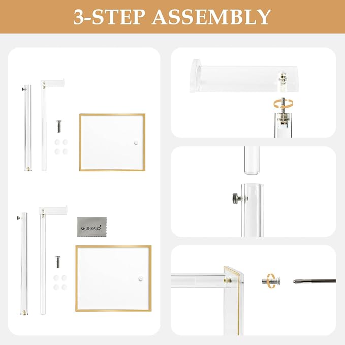 2Pcs Purse Display Stands, Height Adjustable10"-16"+14"-24", Acrylic Handbag - Image 7