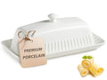 Ceramic Butter Dish with Lid, Butter Dishes by YHOSSEUN