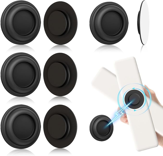 4Pcs Magnetic Remote Control Holder, Upgrades Silicone Wall Mount Self-Adhesive by ELECTRONICACCESSORIES