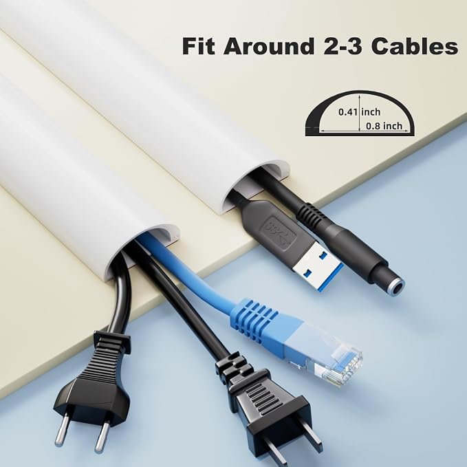 78" Side Buckle Cable Hider Cords, Extension Cord Covers - Image 2