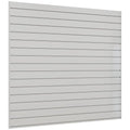 Slatwall Panel 4 FT x 4 FT, Interlocking Slat Wall Paneling, Wall Mounted PVC by Neoaider