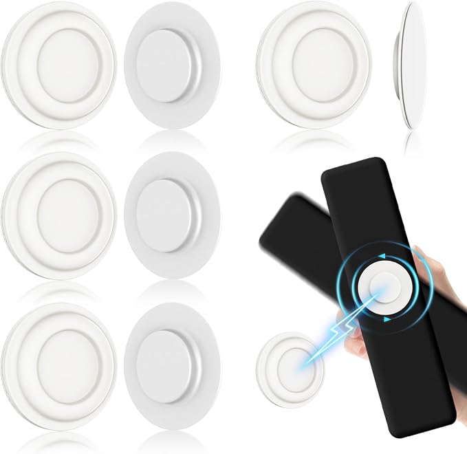 4Pcs Magnetic Remote Control Holder, Upgrades Silicone Wall Mount Self-Adhesive by ELECTRONICACCESSORIES