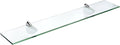 Spancraft Glass O-4.75x33-Chrome Oriole Glass Shelf, 4.75" x 33" by Spancraft