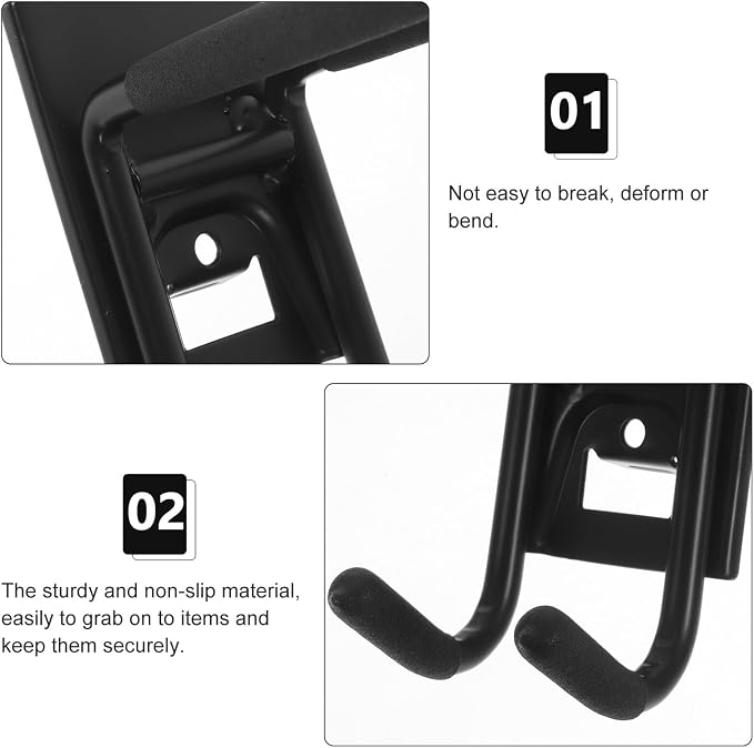 Heavy Duty Garage Storage Hook for Tools and Ladders Sturdy Wall Mount Utility - Image 3