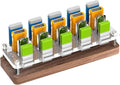 20 Slots Wooden Memory USB Flash Disk Card Case, TF Card Box and Micro SD Drive by AODUKE