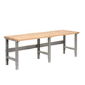 Global Industrial Adjustable Height Workbench C-Channel Leg, Maple Butcher by GlobalIndustrial