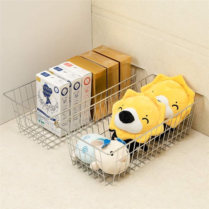 Wire Storage Baskets Freezer Organizing Bins Pantry Food Storage Organizer - Image 7