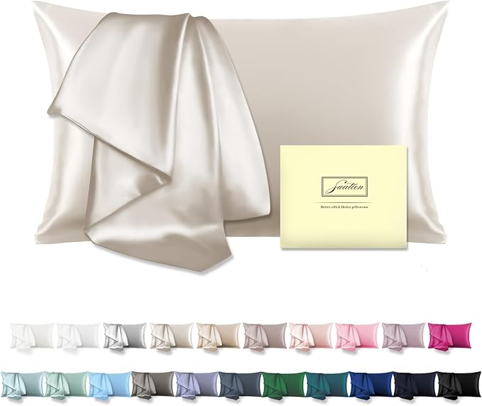 Mulberry Silk Pillow Cases for Hair and Skin King Size Silk Pillowcase by Suatien