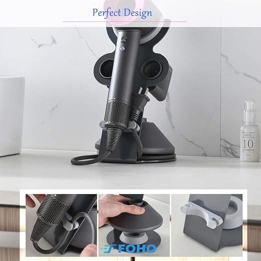 Foho Hair Dryer Holder for Dyson Supersonic, Magnetic Stand - Image 3