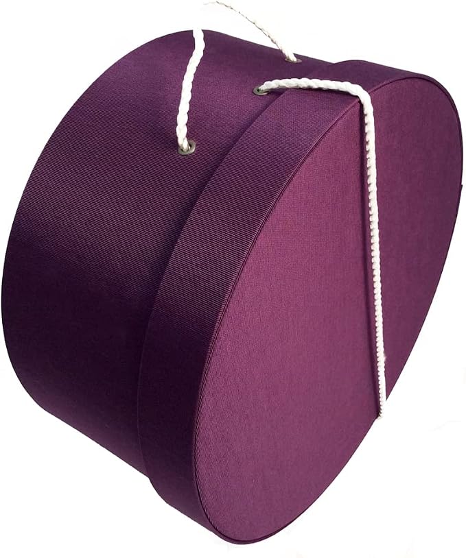 Sarah's Hat Boxes Classic Amethyst Hat Box – 14.75" x 7.5" Handmade in USA – - Image 3