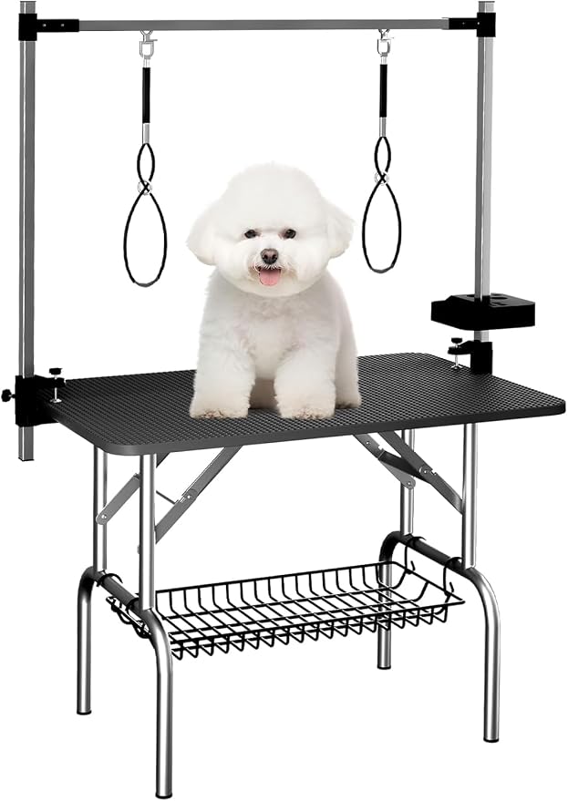 VFK 36" Dog Grooming Table, Foldable Pet Grooming Table by Unknown