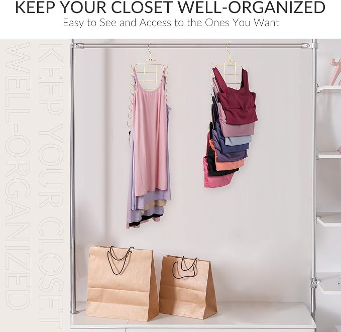 ZEDODIER Tank Top Hanger Space Saving, Bra Hangers - Image 6