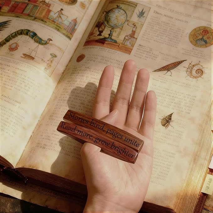 Personalized Book Page Holder Engraved Text - Image 6