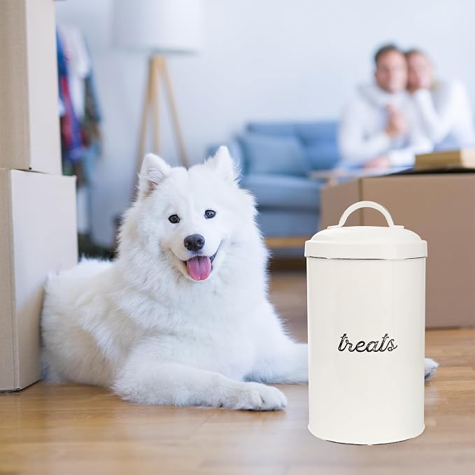 AuldHome Design Enamelware Dog Treat Jar - Image 3
