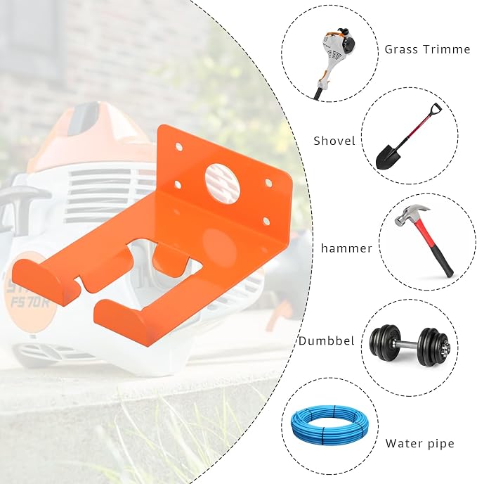 Weeding Machine Wall Mounted Hanger, garage organization manager storage shed - Image 4