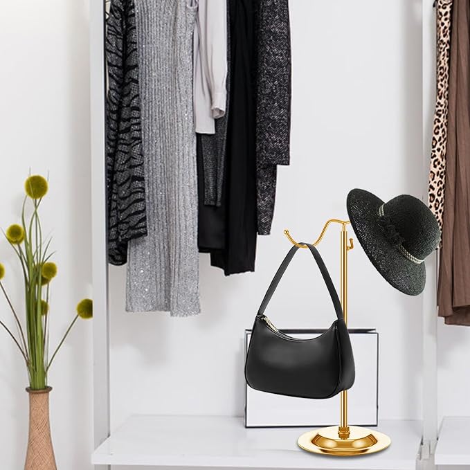 4 Pcs Purse Display Stand Adjustable Height Handbag Display Stand Metal Handbag - Image 6