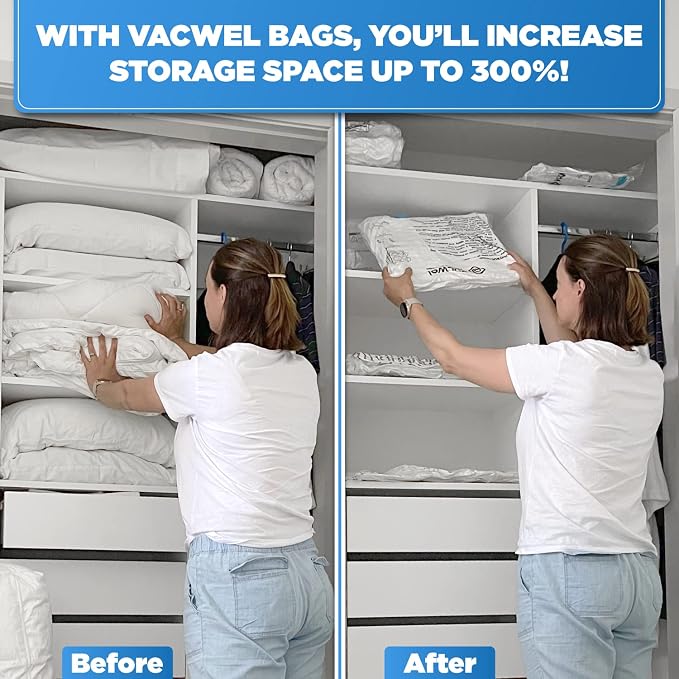 8-Pack Vacuum Storage Bags for Packing - Image 3