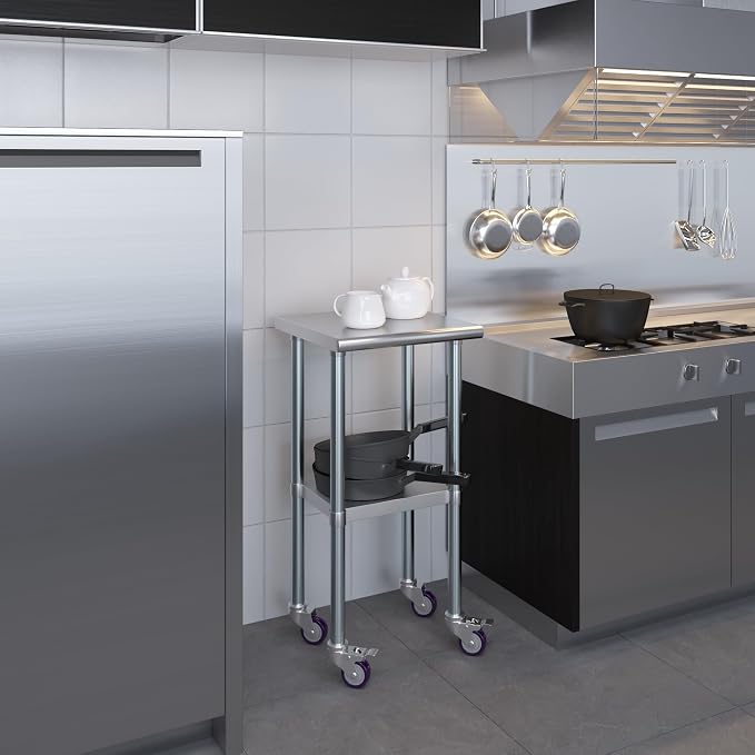 AmGood 18" Long x 18" Deep Stainless Steel Table - Image 7