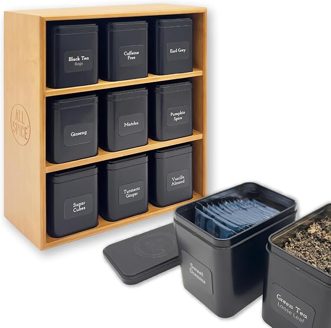 AllSpice Tea Organizer Rack by AllSpice