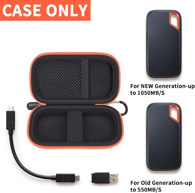 Hard Case Compatible with SanDisk 1TB 2TB 4TB 500GB 8TB Extreme Portable SSD - Image 2