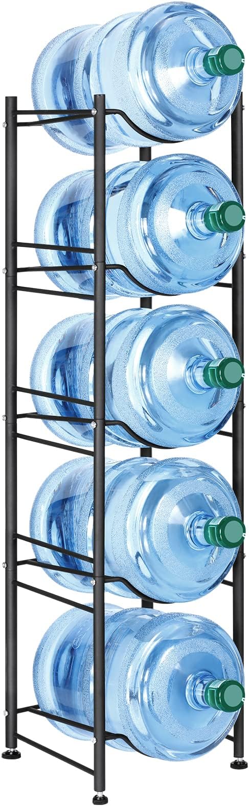 MOOACE 5 Gallon Water Jug Holder, 5 Tier Heavy Duty Water Cooler Jug Storage by MOOACE