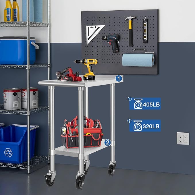 HARDURA Stainless Steel Commercial Work Table - Image 3