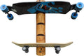 4-Place Longboards/Skateboard Log Rack, Vertical Snowboard Wall Mount, Indoor by LogKayakRack