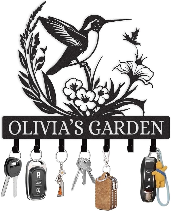 Personalized Metal Key Holder Wall Mount, Key Holder by Unknown