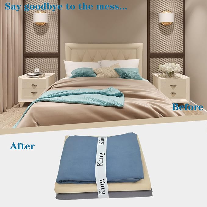 2-Piece Bed Sheet Organizer Bands - Image 2