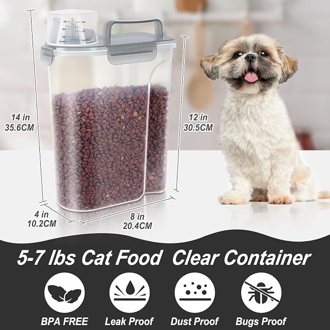 5Lbs/6Qt Airtight Pet Storage Container - Image 2