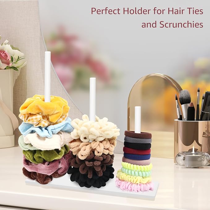 SMUK 2Packs 3-Tiers Acrylic Scrunchie Holder Organizer - Image 5
