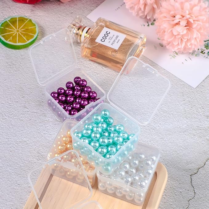 48 Packs Clear Small Plastic Containers Transparent Storage Box - Image 5