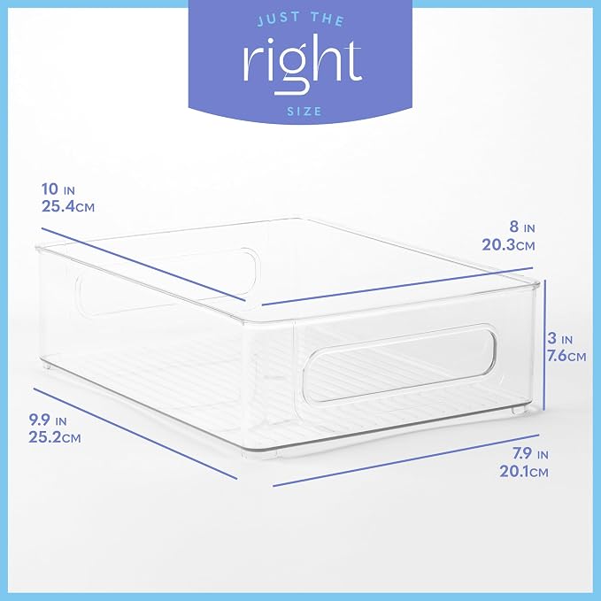 primebox Plastic Food Storage 8 Pack Clear Container Bin - Image 4